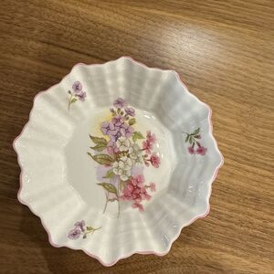 Shelley Stocks Fine Bone China England 13428 Small Bowl Flower Pattern